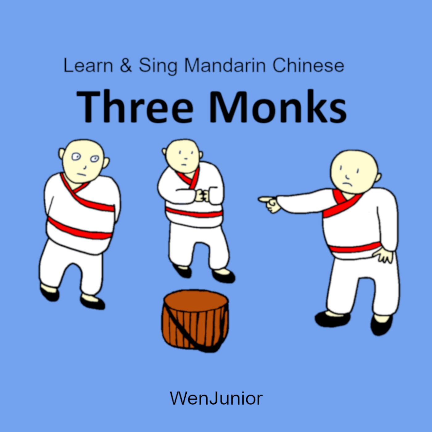 Let's Learn a Chinese Folktale, Three Monks, through Singing